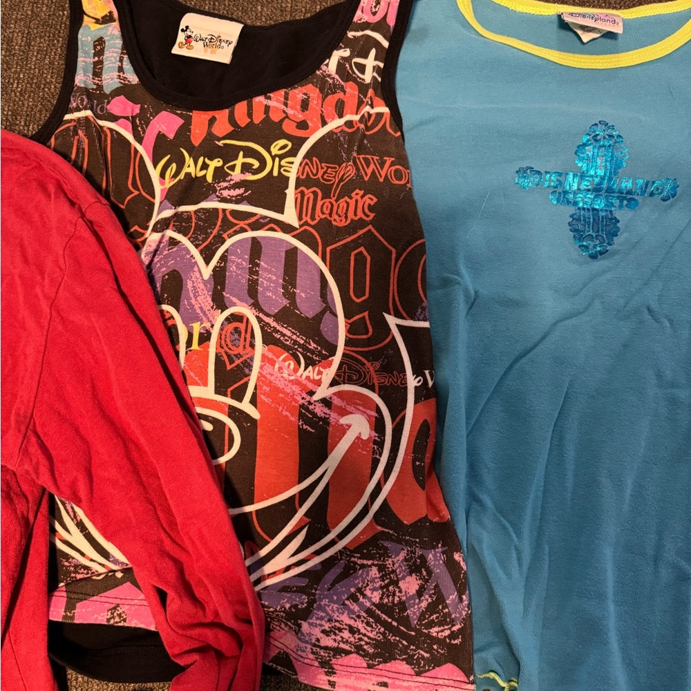 Three Vintage Disney Shirts